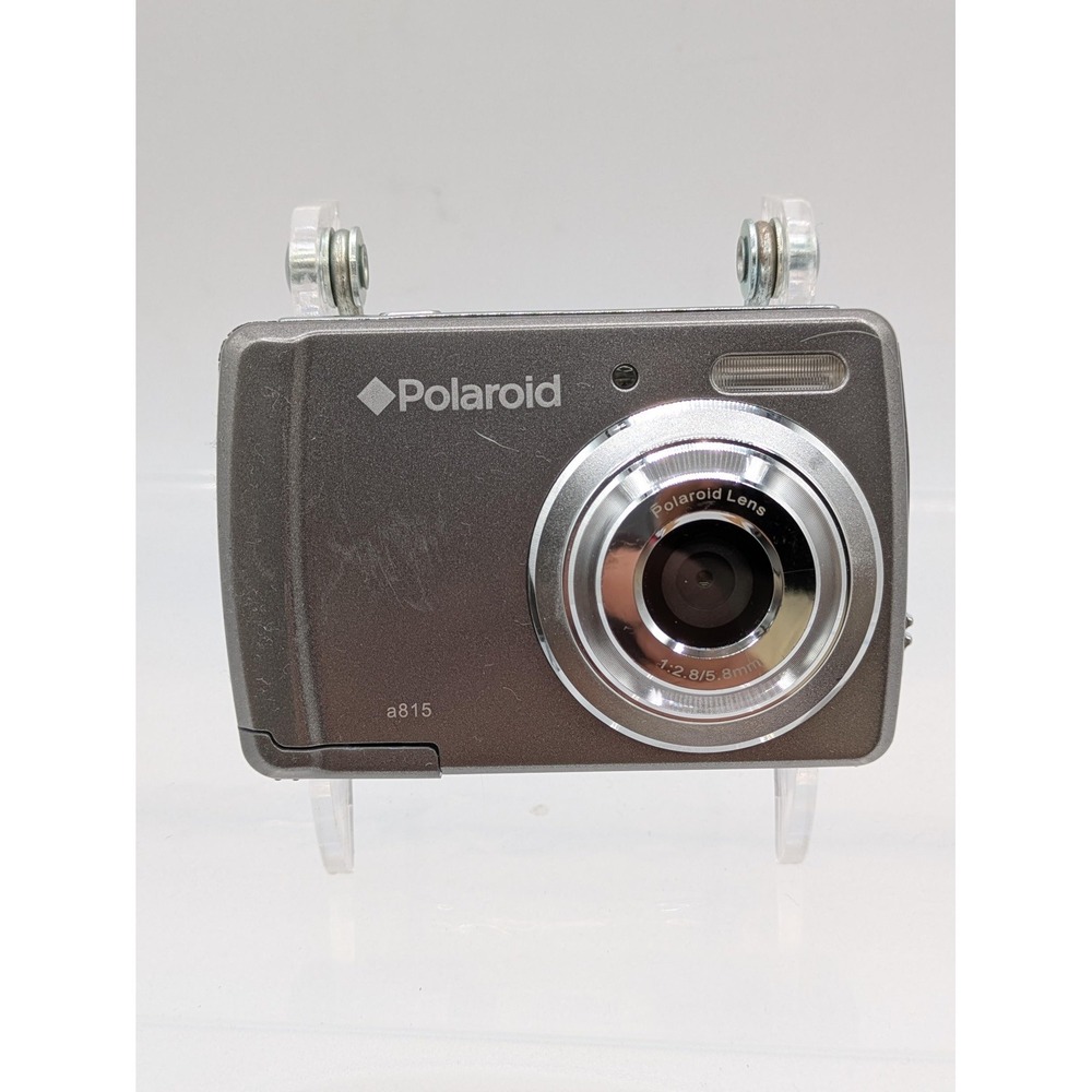 Polaroid A815 Digital Camera 15MP Silver Compact LCD AA SD Point Shoot Tested - Picture 1 of 15
